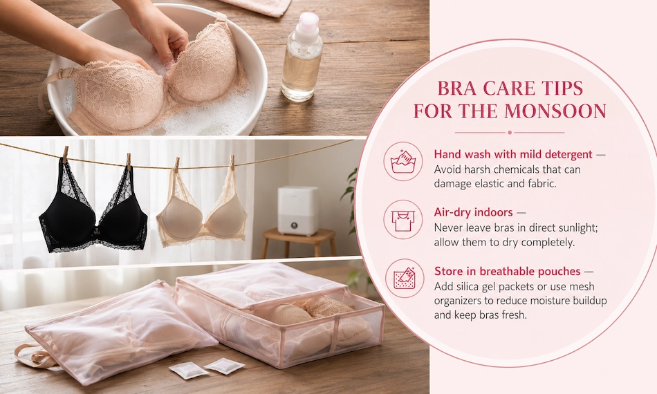 Bra Care Tips for the Monsoon