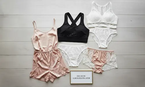 Choose lingerie with airy cuts for better airflow and comfort