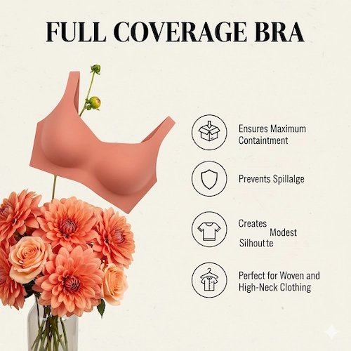 Full coverage bra