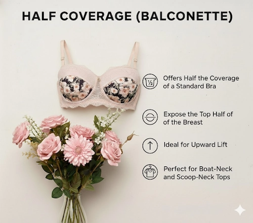 Half Coverage Bra