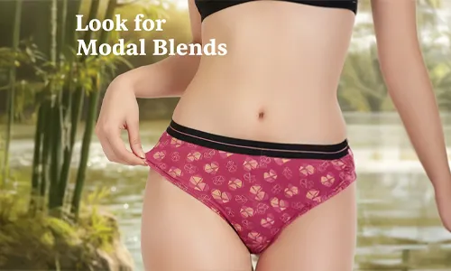 Look for modal blended fabric lingeries