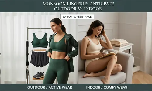 Monsoon lingerie options for outdoor support and indoor comfort