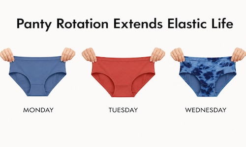 Rotating Your Panties Helps the Elastic Last Longer