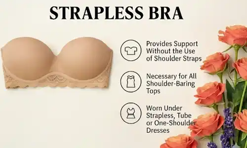 Strapless bra