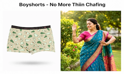 boyshorts to avoid thigh chafing under sarees