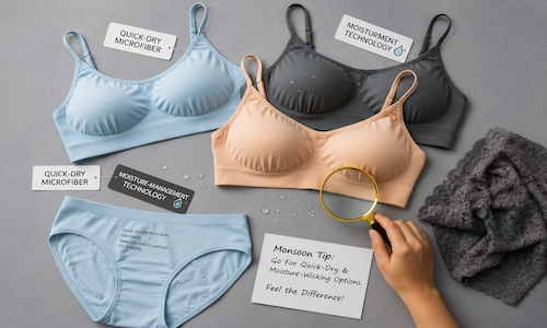 quick dry lingerie options for monsoon