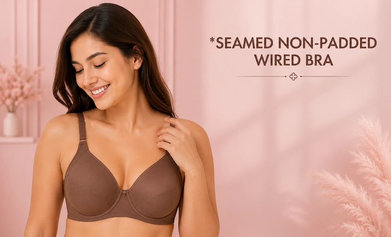 Seamed Non-Padded Wired Bra