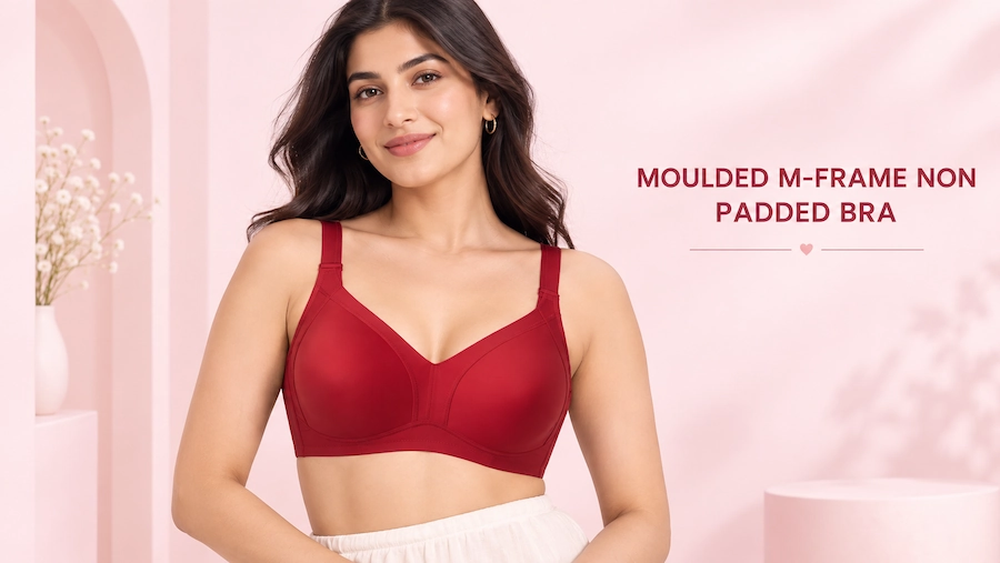 Moulded M-Frame Non Padded Bra
