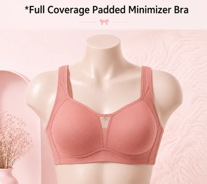 Full coverage padded minimizer bra