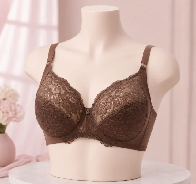 Lightly Padded Wired Lace Bra