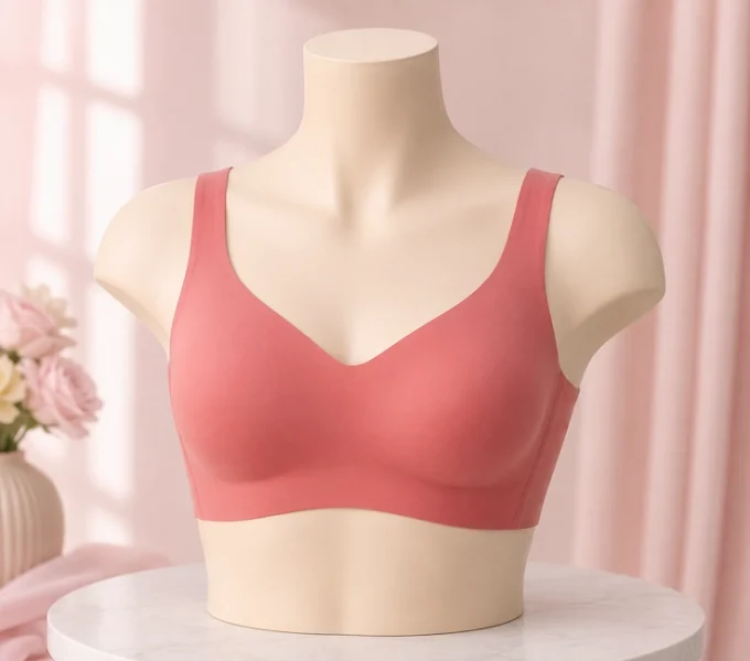Removable Padding Structured Slip-on Bra 