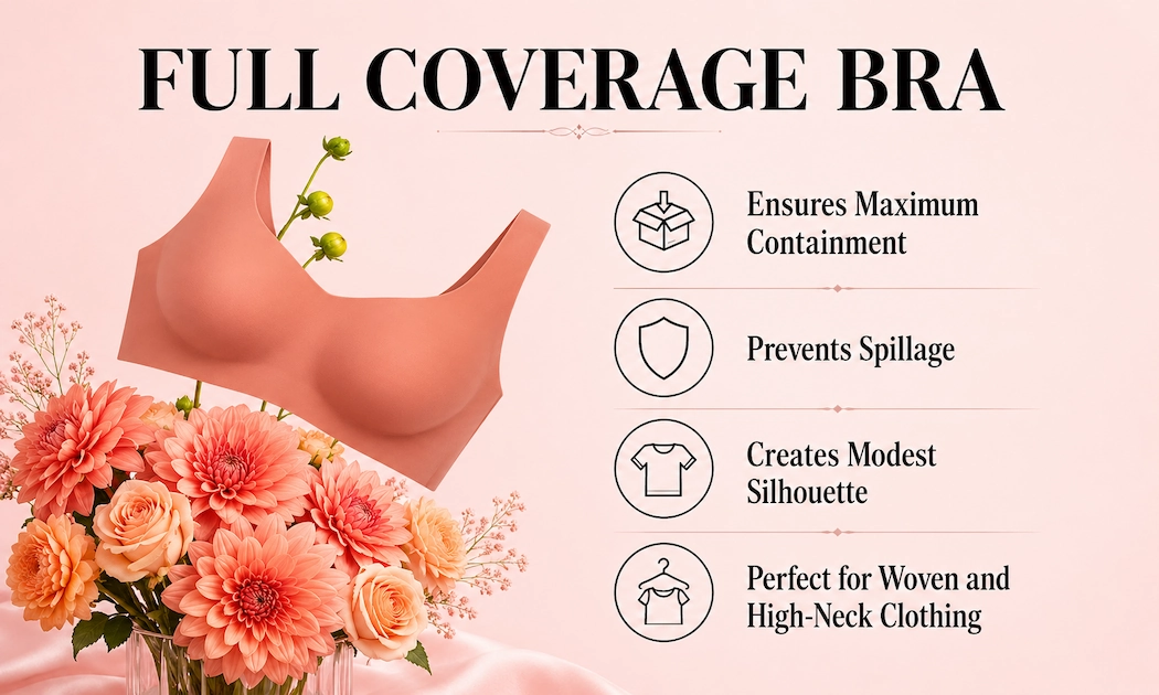 Full coverage bra