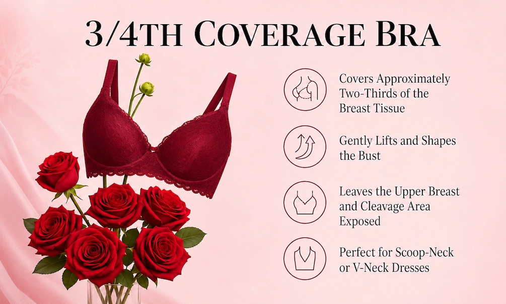 3/4th Coverage Bra