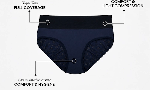 Feature of a tummy tucker panty