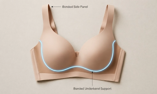 Bras with Bonded Support Panels