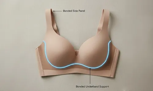 Bras with Bonded Support Panels