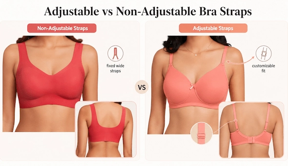 Adjustable vs Non-Adjustable Bra Straps