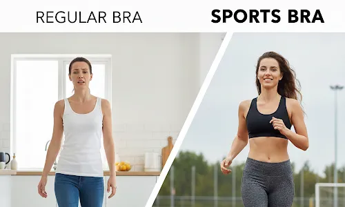 Analogy of a Sports Bra and a Regular Bra