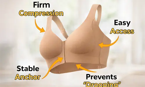 Padded Wirefree Firm Support Seamless Bra