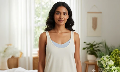 கேமிசோல்கள் அல்லது டேங்க் டாப்ஸுடன் லேயரிங் செய்யலாம்