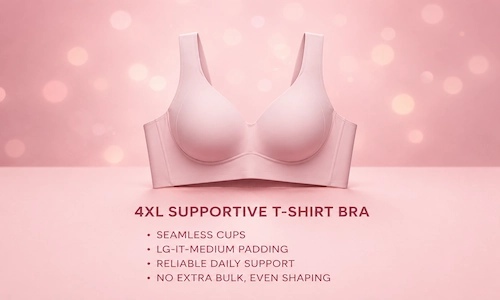 Supportive T-shirt Bras for 4XL