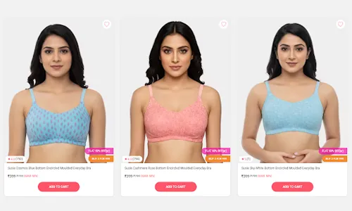 Sky White Bottom Encircled Moulded Everyday Bra2