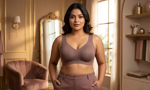 Sphinx Grey Removable Padding Honeycomb Seamless Bra