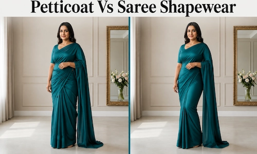 Petticoat Vs Saree Shapewear
