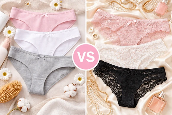 కాటన్ ప్యాంటీలు మరియు లేస్ ప్యాంటీలు – సరైన ఎంపిక