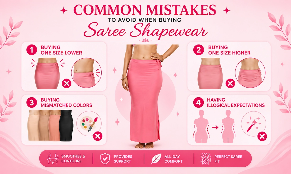 Common Mistakes to Avoid When Buying Saree shapewear
