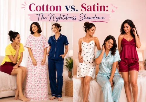 Cotton vs Satin Nightdress